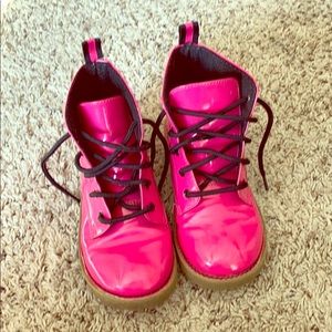 Faded Glory pink high tops youth size 12